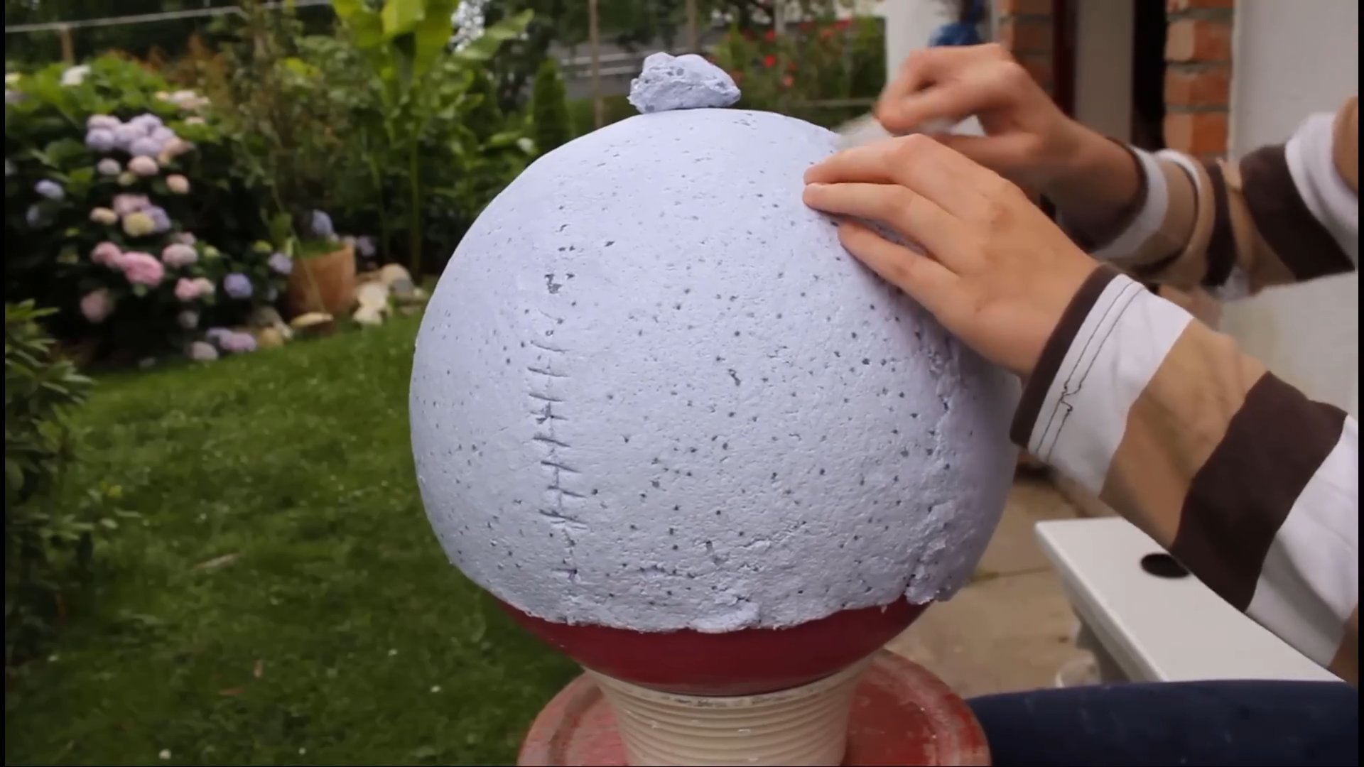 Papier Mache Lampe selber machen
