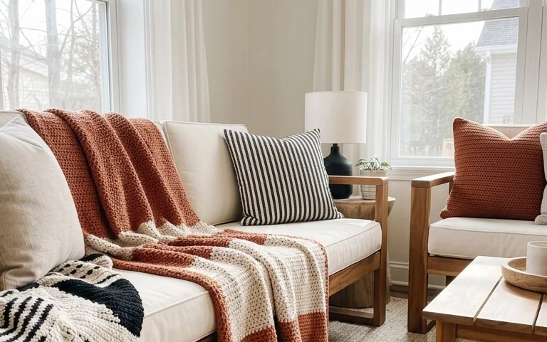 Crochet Old Fashioned Throw Blanket - in 12 sizes! - free pattern
